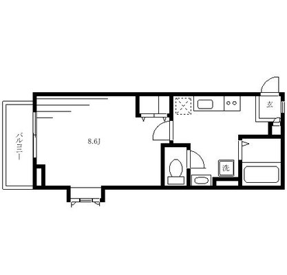目白大学 アパート 1K