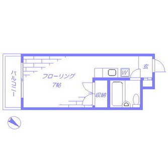 東京都新宿区中落合１丁目 賃貸マンション 1R