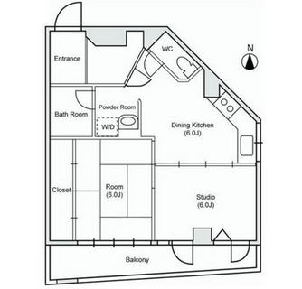 東京都新宿区西落合１丁目 賃貸マンション 2DK