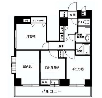 東京都新宿区中落合３丁目 賃貸マンション 3DK