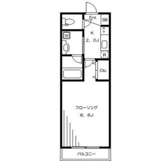 東京都新宿区西落合２丁目 賃貸マンション 1K