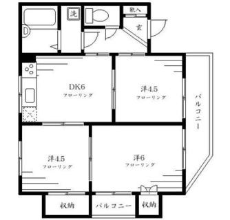 東京都中野区江古田３丁目 賃貸マンション 3DK