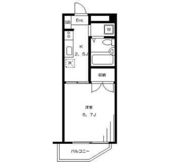 東京都新宿区上落合２丁目 賃貸マンション 1K