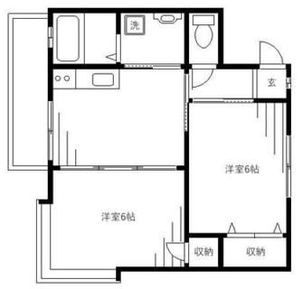 東京都中野区新井４丁目 賃貸マンション 2DK