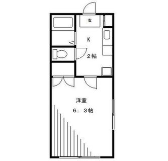 東京都中野区松が丘２丁目 賃貸アパート 1K